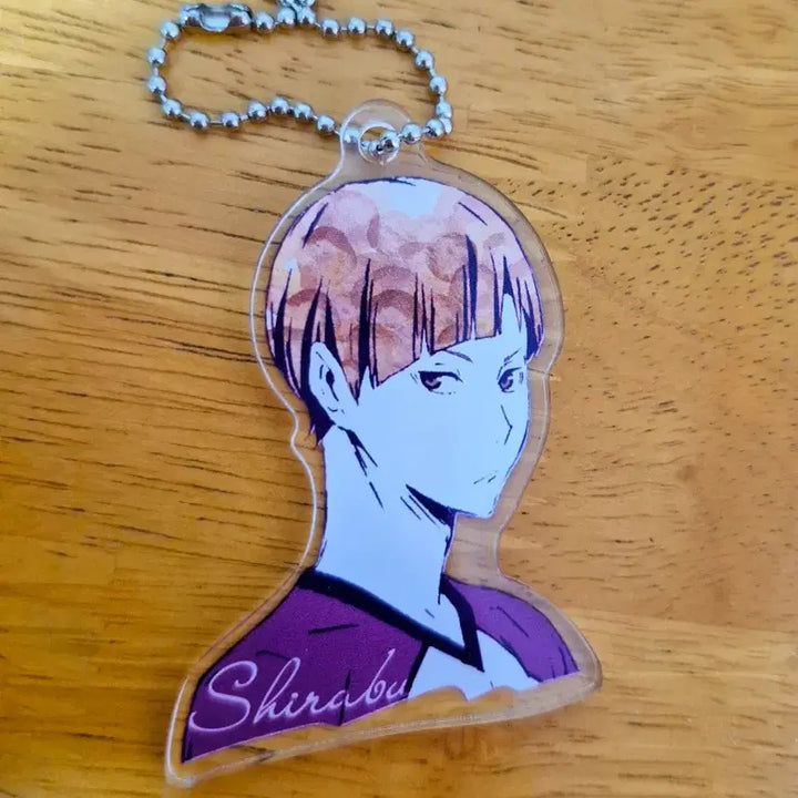 [BUNJANG] Haikyu Anime Acrylic Key Holder Shirabu / 하이큐 애니아트 아크릴 키홀더 시라부