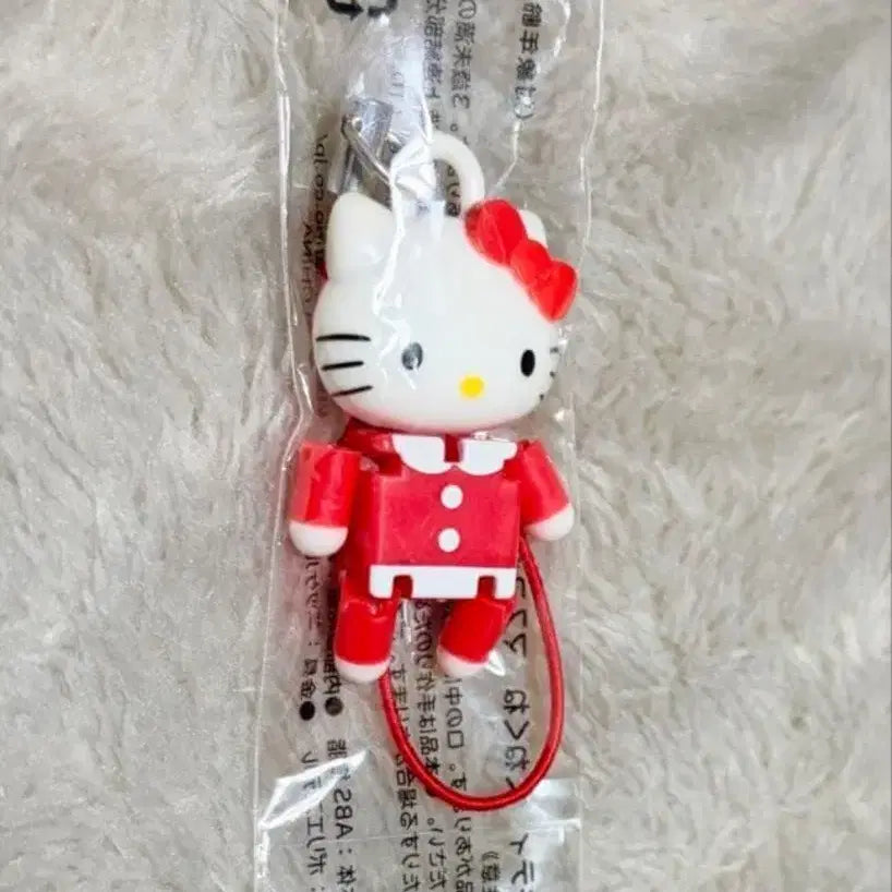 [BUNJANG] Sanrio Retro Classic Hello Kitty Kunekune Mascot Keyring / 산리오 레트로 고전 키티 쿠네쿠네 마스코트 키링 스트랩