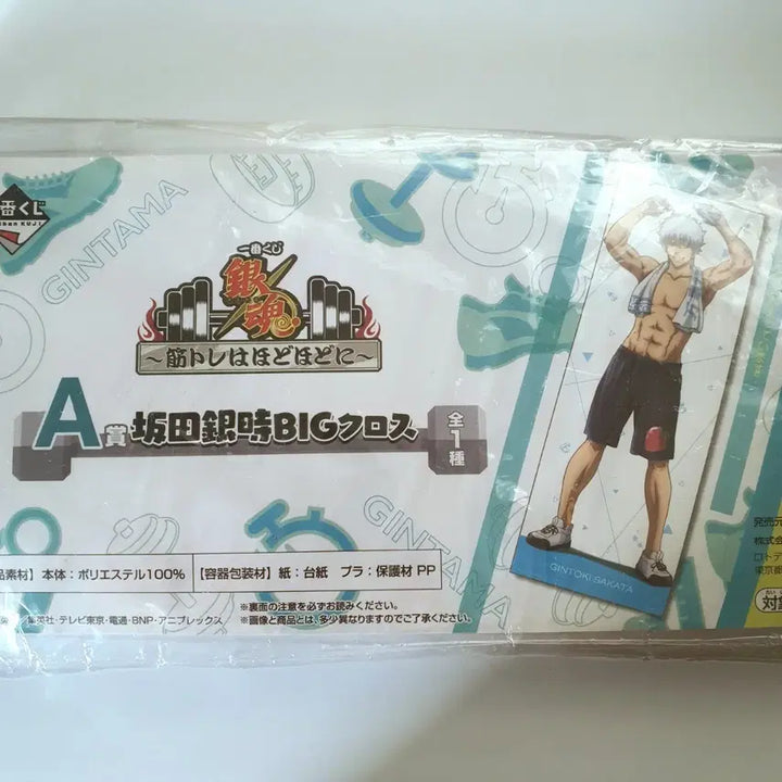 [BUNJANG] Gintama Sakata Gintoki Big Cross Fabric Poster / 은혼 이치방쿠지 근육 트레이닝은 적당히 사카타 긴토키 빅 크로스