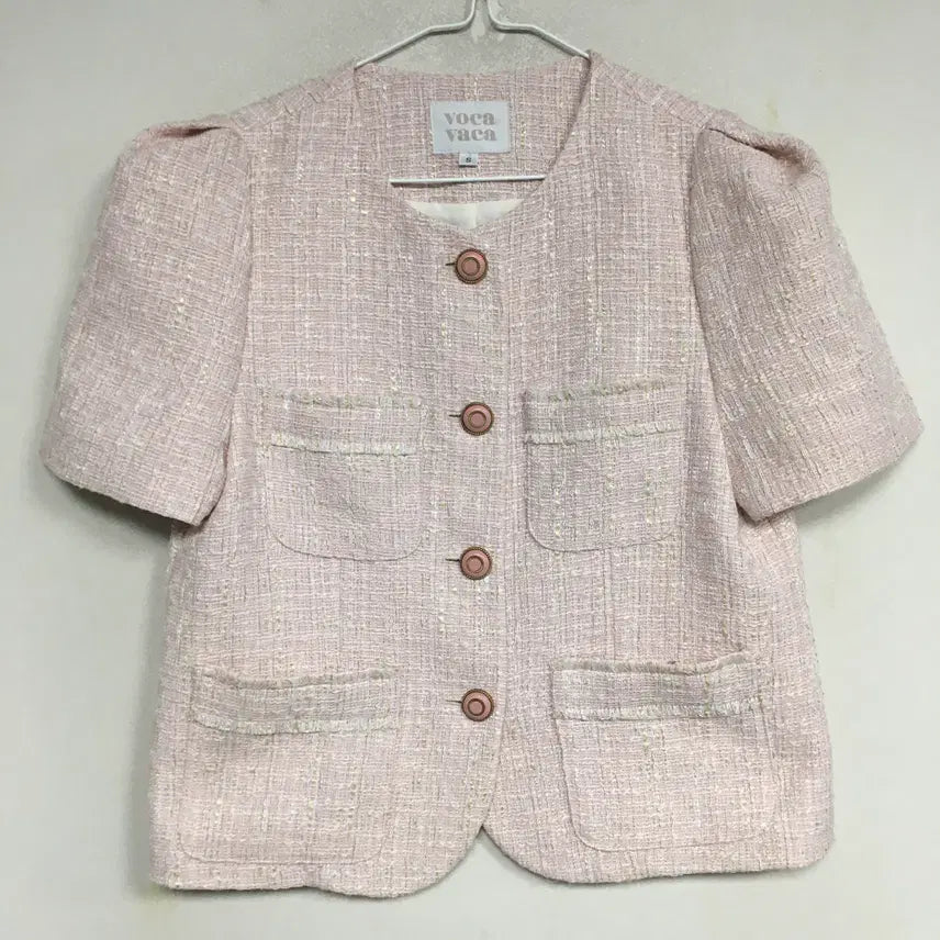 [BUNJANG] VOCAVACA Puff Sleeve Tweed Jacket / VOCAVACA 보카바카 퍼프 트위드 자켓