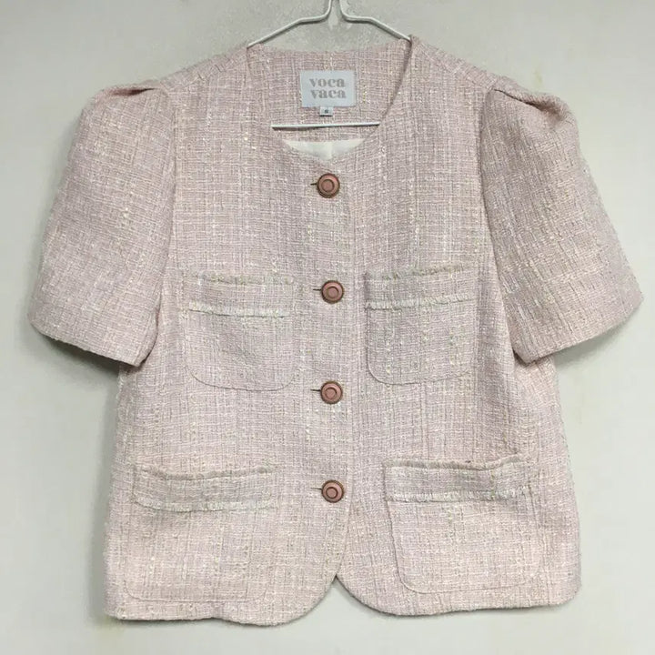 [BUNJANG] VOCAVACA Puff Sleeve Tweed Jacket / VOCAVACA 보카바카 퍼프 트위드 자켓