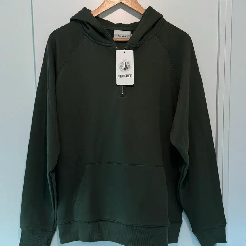 [BUNJANG] Nord Studio Half-Zip Hoodie (New) 100% Cotton / 노드스튜디오 하프집업 후드티 (새상품) 면100