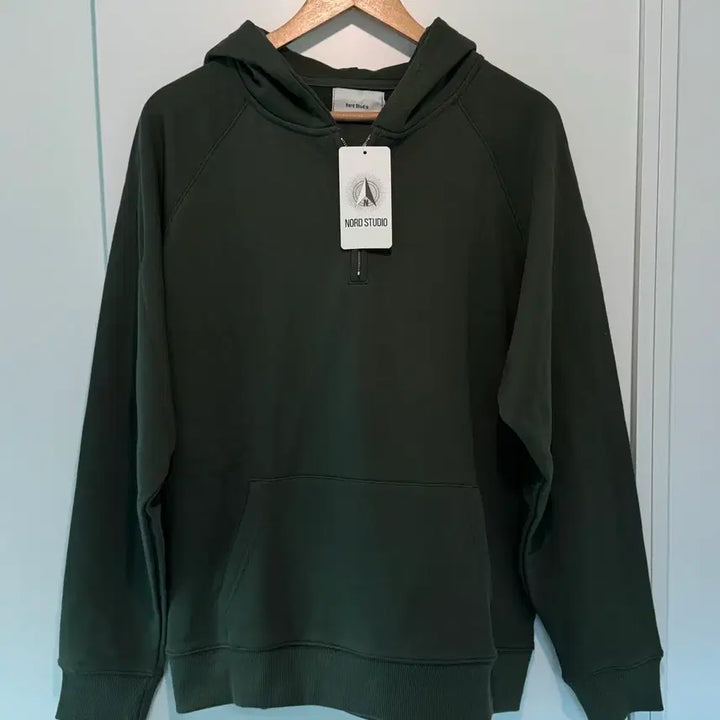[BUNJANG] Nord Studio Half-Zip Hoodie (New) 100% Cotton / 노드스튜디오 하프집업 후드티 (새상품) 면100