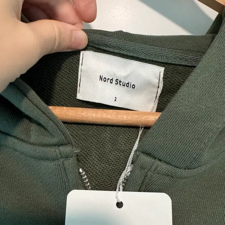 [BUNJANG] Nord Studio Half-Zip Hoodie (New) 100% Cotton / 노드스튜디오 하프집업 후드티 (새상품) 면100
