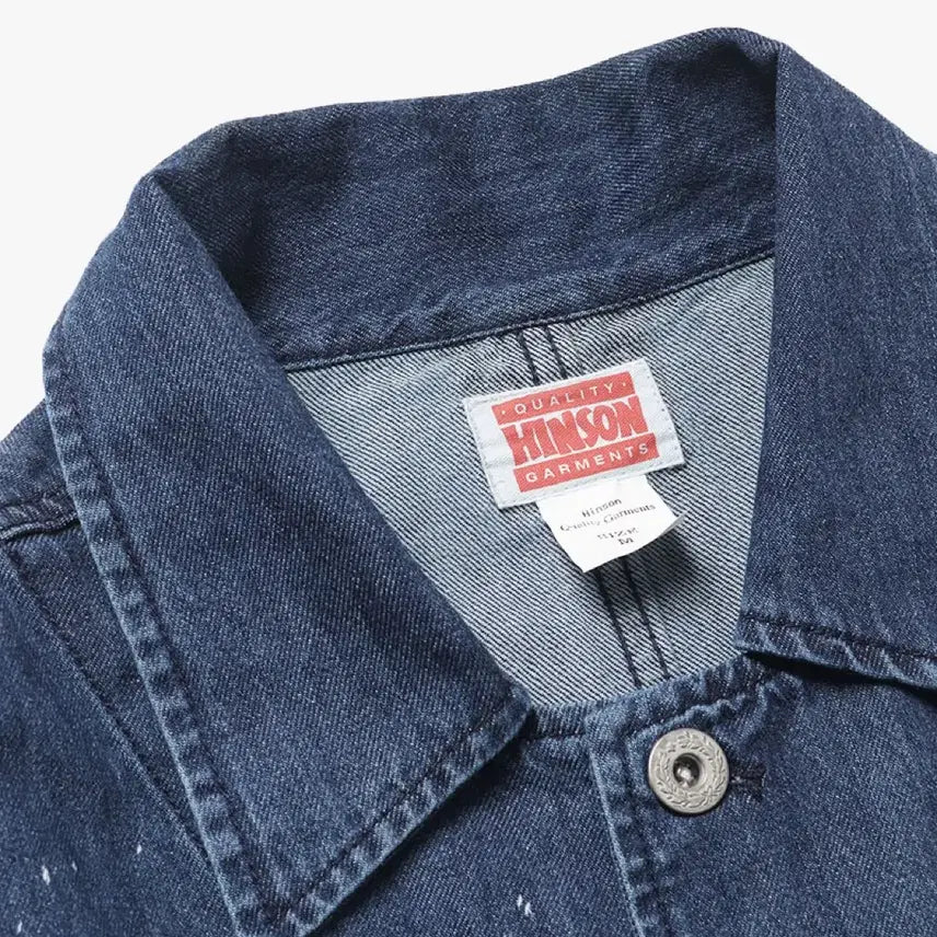 [BUNJANG] Hinson 25SS Paint Denim Coverall Jacket / 힌슨 25SS 페인트 데님 커버올자켓
