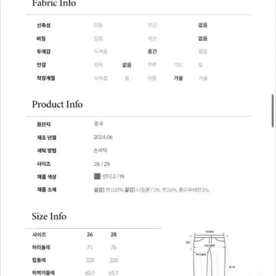 [SOLD OUT] jucy judy 쥬시쥬디 데님팬츠
