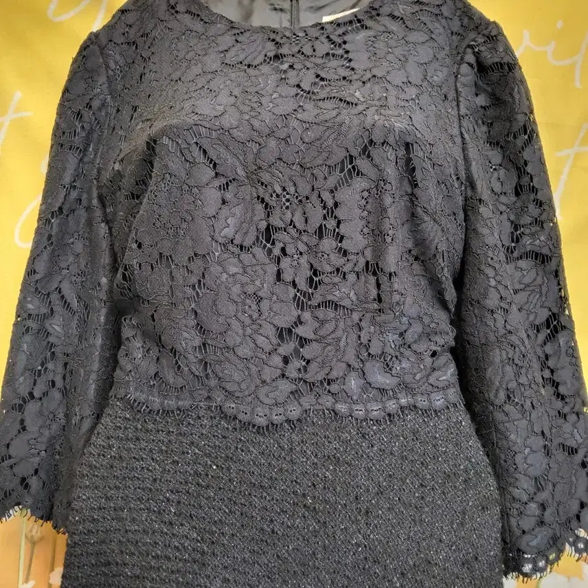 [BUNJANG] Renéevon Lace Navy Dress S / 레니본 레이스 네이비 원피스 S