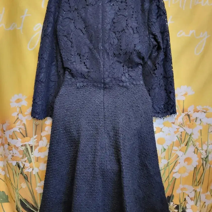 [BUNJANG] Renéevon Lace Navy Dress S / 레니본 레이스 네이비 원피스 S
