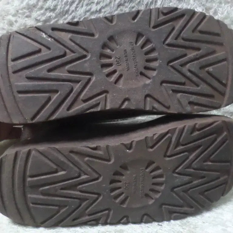 [BUNJANG] Paperplanes Clear UGG Brown Boots / 후루룩구제 250 페이퍼플레인 클리어 어그 브라운 부츠 방한화