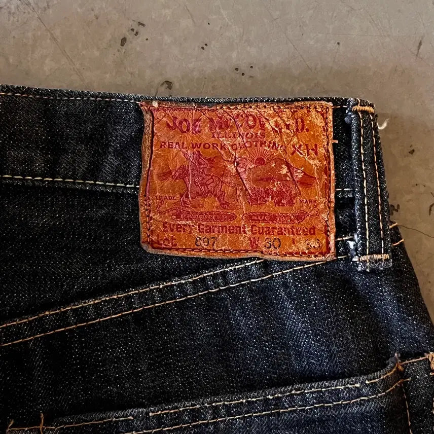 [BUNJANG] Real McCoy Joe McCoy Black Denim Pants 807 / 리얼맥코이 조맥코이 블랙 데님 팬츠 807