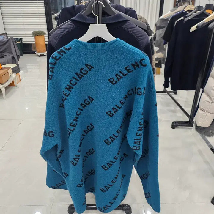 [BUNJANG] Balenciaga Full Logo Knit Sweater / 발렌시아가 니트