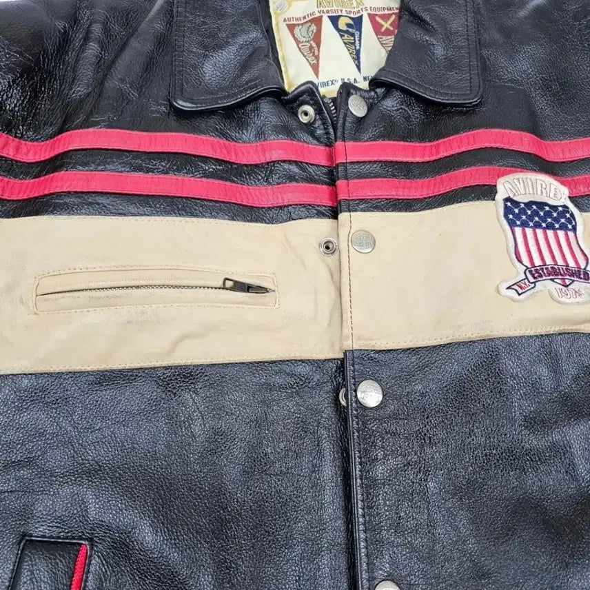 [BUNJANG] Avirex USA Leather Jacket / 아비렉스USA가죽자켓