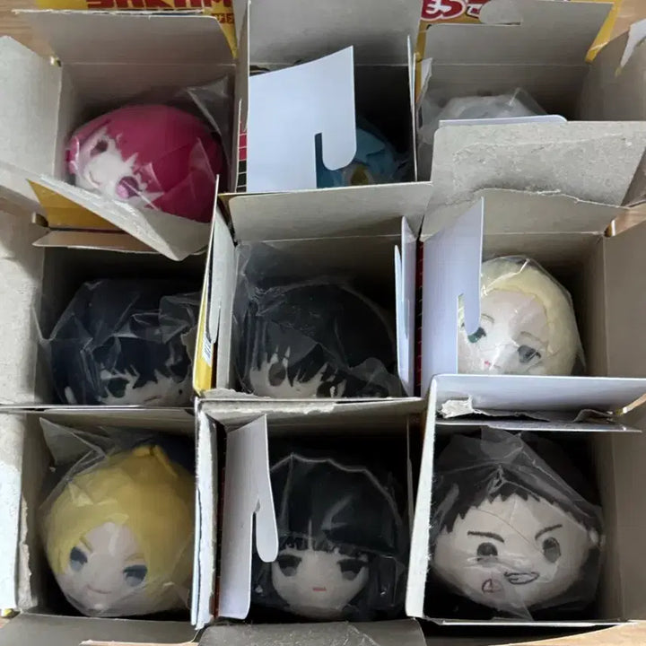[BUNJANG] Sakamoto Days Mochi-Mochi Mascot Doll Full Set / 사카모토데이즈 모찌모찌 마스코트 인형 풀세트 나구모 신 시시바 나츠키