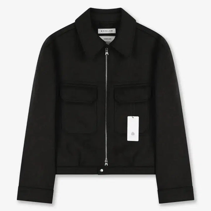 [SOLD OUT] 비슬로우 블랙 울 블루종 자켓 s