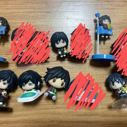 [BUNJANG] Demon Slayer Giyu Tomioka Figure Bundle Set / 귀멸의 칼날 귀칼 토미오카 기유 가챠 일괄 오네무탄 스와레세타이 초코노코