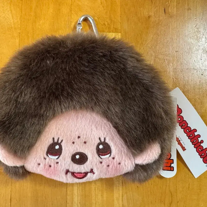 [BUNJANG] Monchhichi Face Wallet Keyring &amp; Gacha Pin / (새상품) 도쿄 구매 몬치치 얼굴 지갑 키링