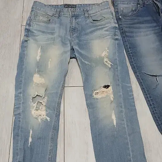 [BUNJANG] JILLSTUART Ripped Denim Jeans / JILLSTUART 찢청 데님 팬츠