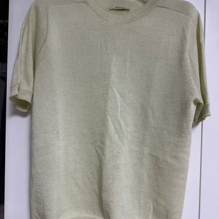 [BUNJANG] Linen Holgarment Knit Top / 린넨 홀가먼트 니트 연두색