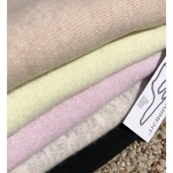 [BUNJANG] Linen Holgarment Knit Top / 린넨 홀가먼트 니트 연두색