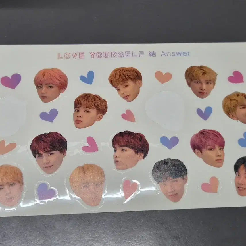[BUNJANG] BTS LOVE YOURSELF Face Sticker / 방탄 방탄소년단 LOVE YOURSELF 스티커 럽유셀 얼굴 스티커