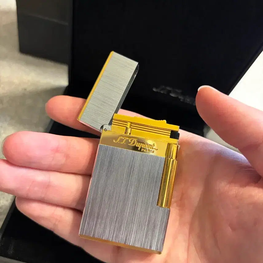 [BUNJANG] Dupont Ligne 2 Brushed Combination Lighter / 듀퐁라이터 라인2 브러쉬드 콤비 새상품