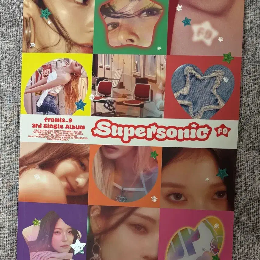 [BUNJANG] fromis_9 Super Sonic Photobook / 프로미스나인 수퍼소닉 포토북 팔아요. (포카x)(가사집.스티커 포함)