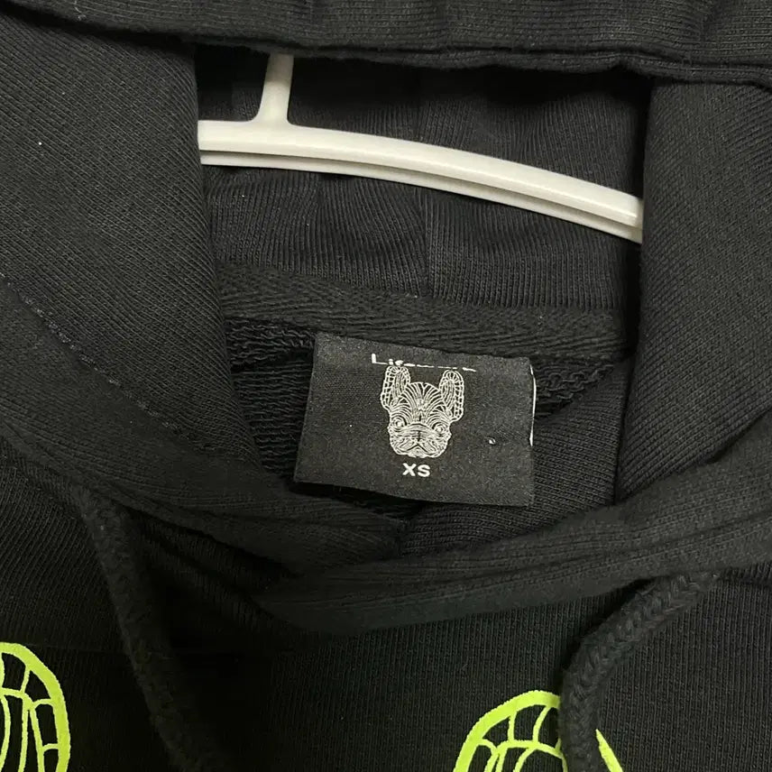 [BUNJANG] LifeWork Dog Black Hoodie / 라이프워크 강아지 블랙 후드티