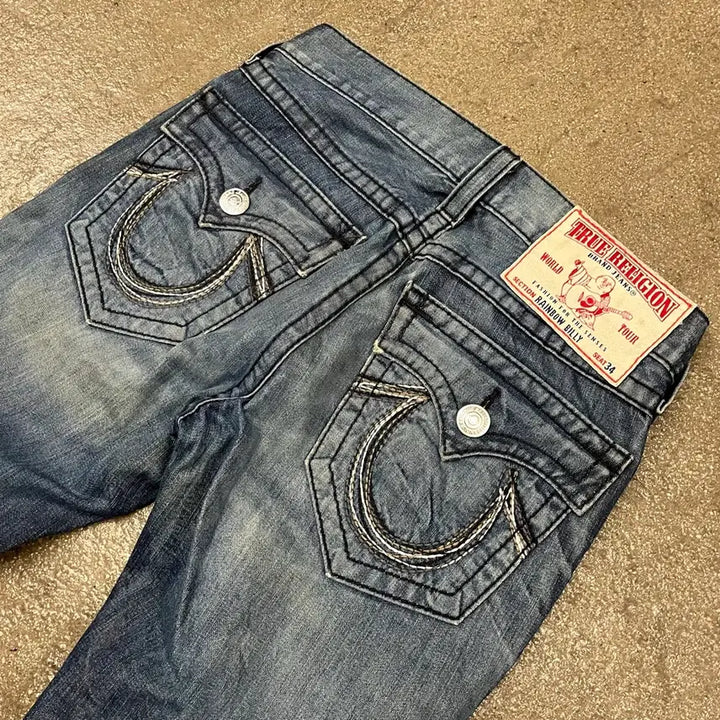 [BUNJANG] True Religion Rainbow Billy Bootcut Jeans / 트루릴리젼 레인보우 빌리 부츠컷 (32)