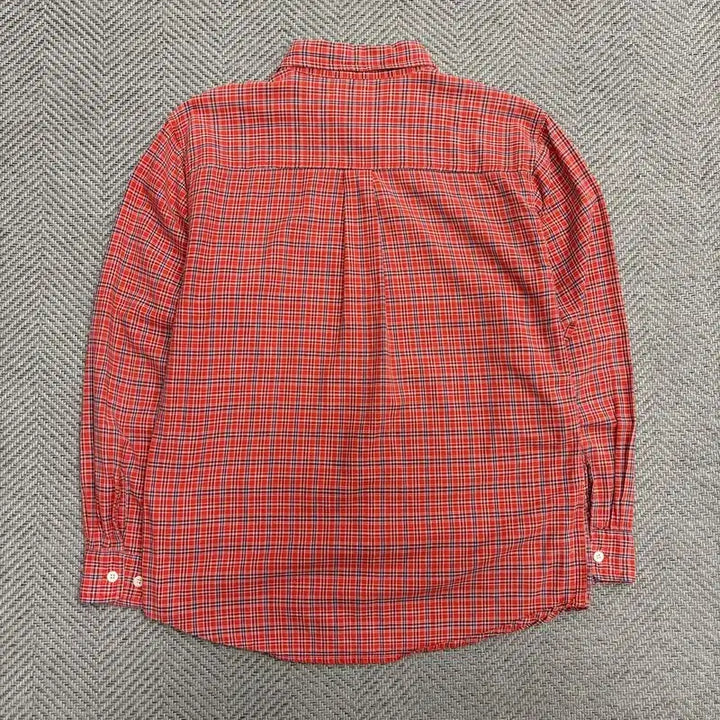 [BUNJANG] Quiksilver Orange Checkered Shirt / 퀵실버 오렌지 체크 셔츠 v1878