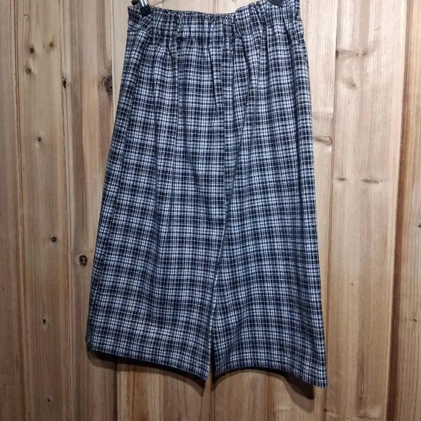 [BUNJANG] Check Long Skirt / 체크 롱 스커트