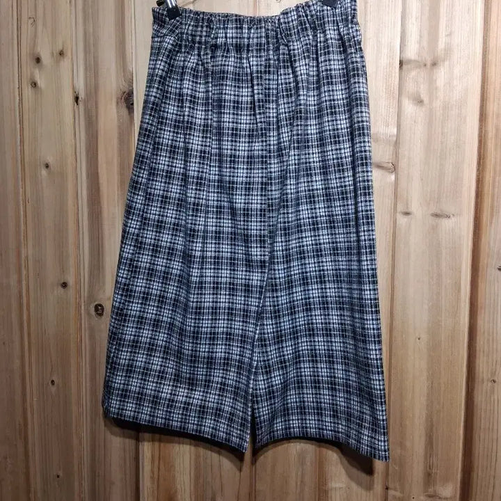 [BUNJANG] Check Long Skirt / 체크 롱 스커트