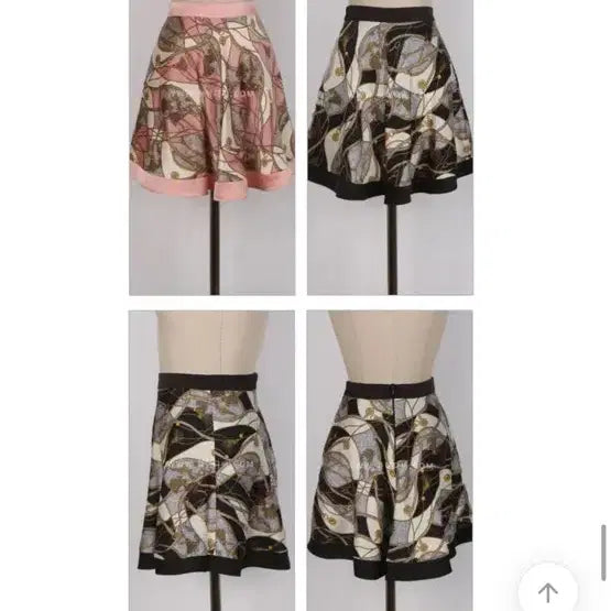[BUNJANG] Imported Silk Pattern Skirt (Black, S) / 새상품 수입의류 실크 패턴 스커트 블랙 s