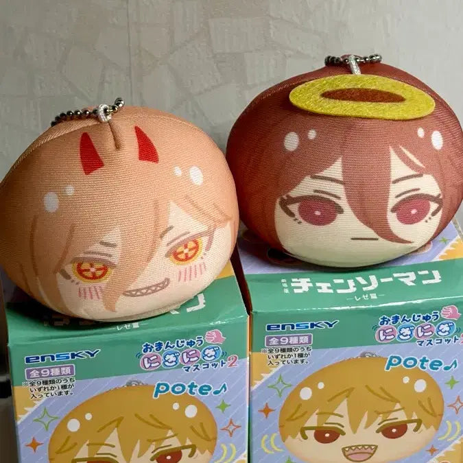 [BUNJANG] Chainsaw Man Angel &amp; Power Bundle Set Plush / 체인소맨 만쥬 - 천사, 파워 (일괄)