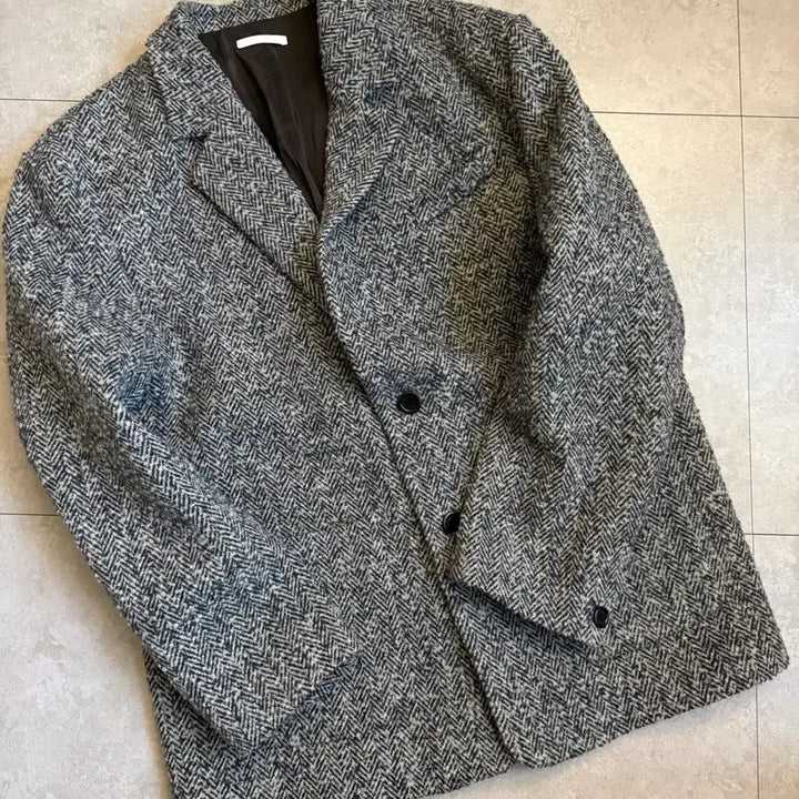 [BUNJANG] AMOMENTO Herringbone Coat / L 아모멘토 헤링본 코트