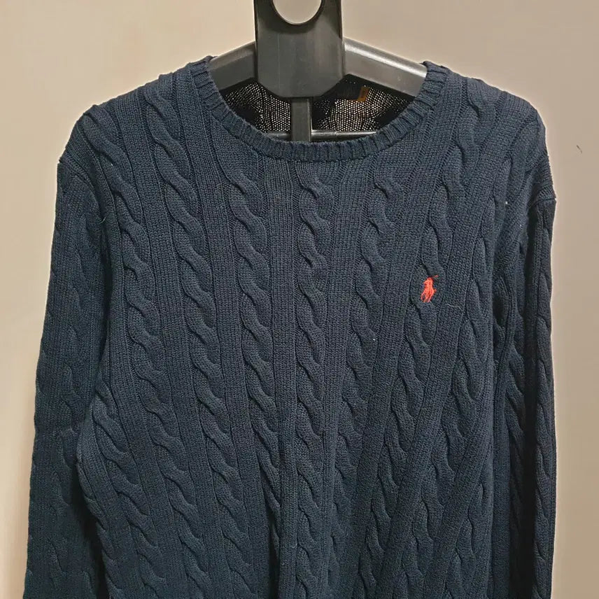 [BUNJANG] Polo Round Neck Knit T-Shirt / 폴로 라운드넥니트티셔츠/105-110
