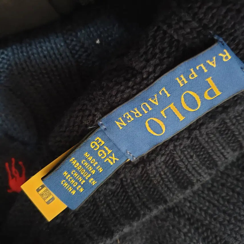 [BUNJANG] Polo Round Neck Knit T-Shirt / 폴로 라운드넥니트티셔츠/105-110