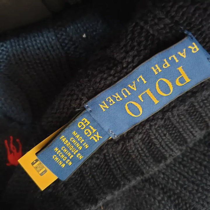 [BUNJANG] Polo Round Neck Knit T-Shirt / 폴로 라운드넥니트티셔츠/105-110