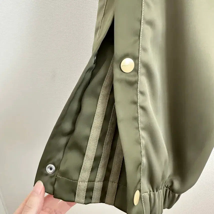 [BUNJANG] Adidas Snap Button Track Pants Olive S / 아디다스 스냅 버튼 트랙 팬츠 올리브 S