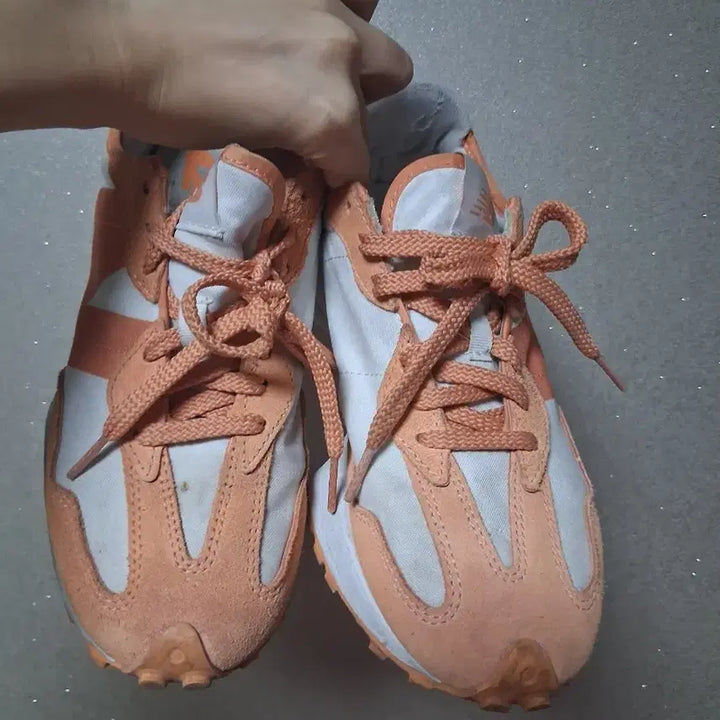 [BUNJANG] New Balance 327 Orange Sneakers / 뉴발란스X아소스 327 오렌지 운동화 신발 245