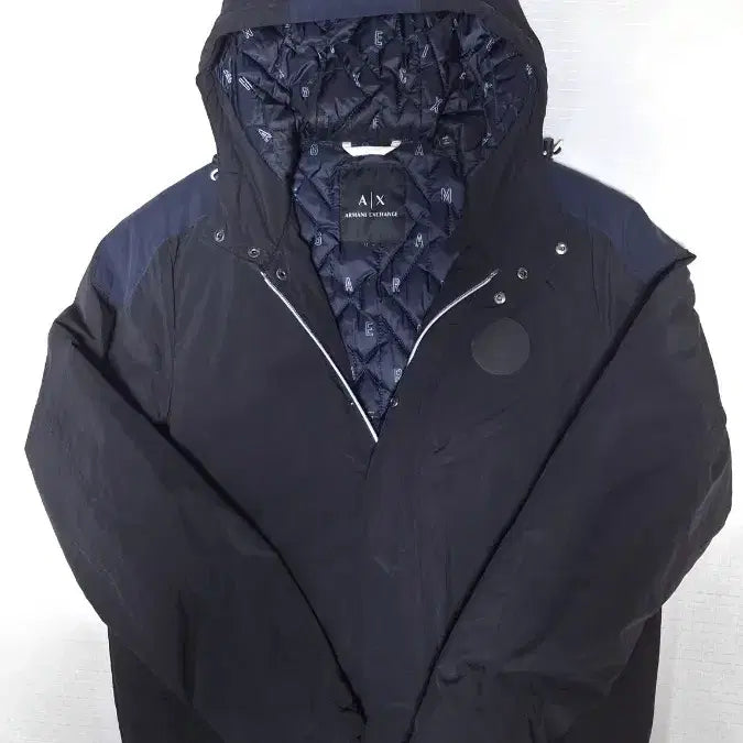 [SOLD OUT] (정품) 아르마니 익스체인지 후드 퀼팅점퍼 100 매장판