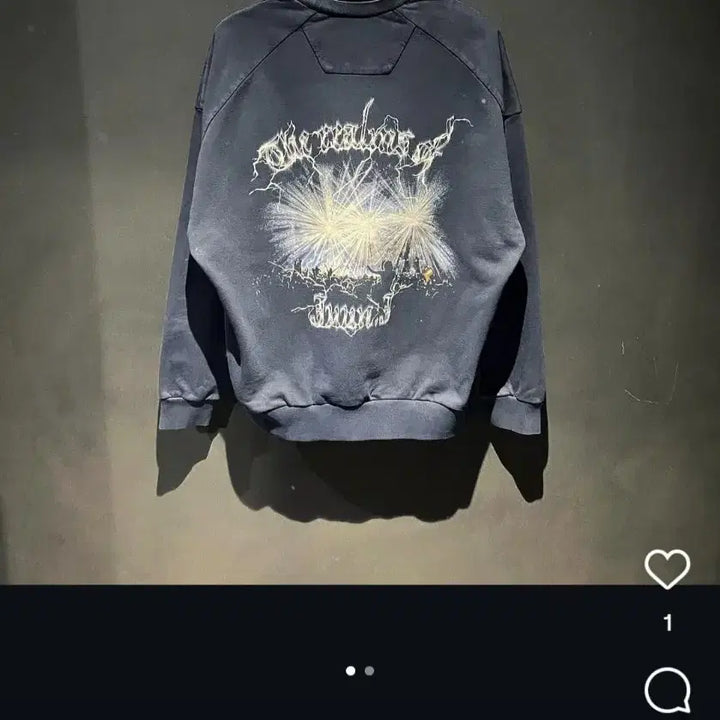 [BUNJANG] Juun.J Garment Dyed Navy Sweatshirt / 준지 / 24fw 가먼트 다잉 네이비 맨투맨 / s(105)