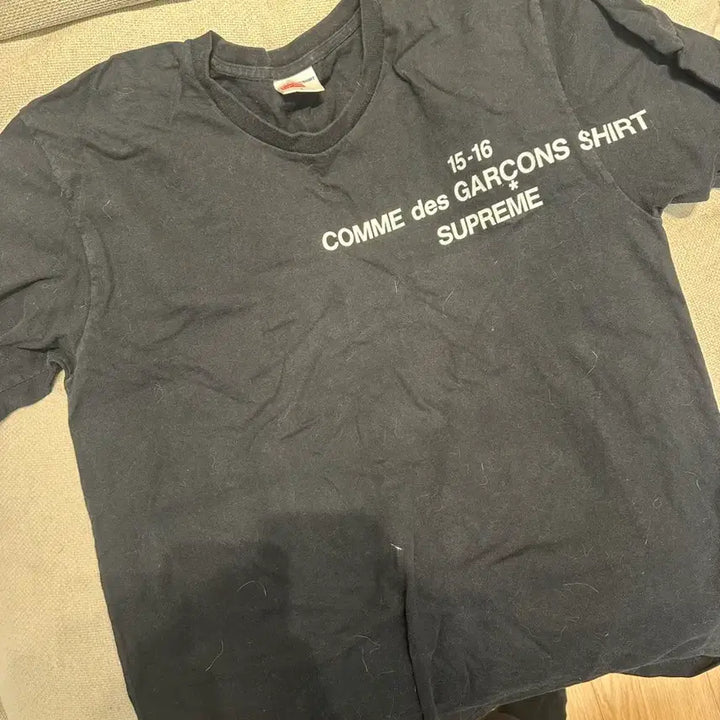 [BUNJANG] Supreme Comme des Garcons Black Long Sleeve T-shirt / 슈프림 꼼데가르송 블랙 긴팔티셔츠 L