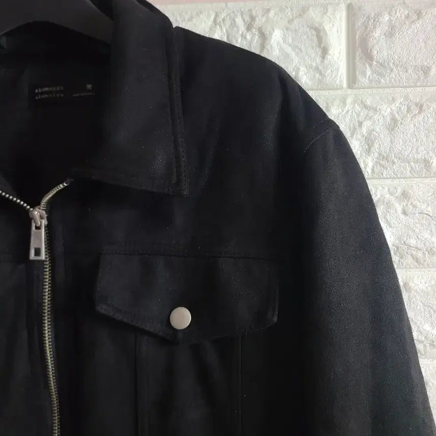 [BUNJANG] Alumooreu Black Suede Jacket M / 알루모르루 블랙 스웨이드 자켓 M