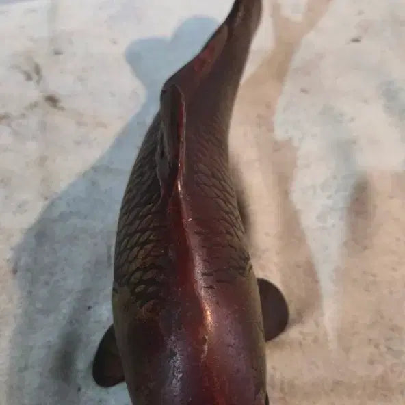 [BUNJANG] Antique Iron Carp Sculpture / 연대좋은 무쇠 잉어
