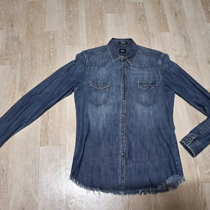 [BUNJANG] Officina36 Denim Shirt / officina36 이태리 브랜드 데님셔츠 사이즈s(국내 슬림95)