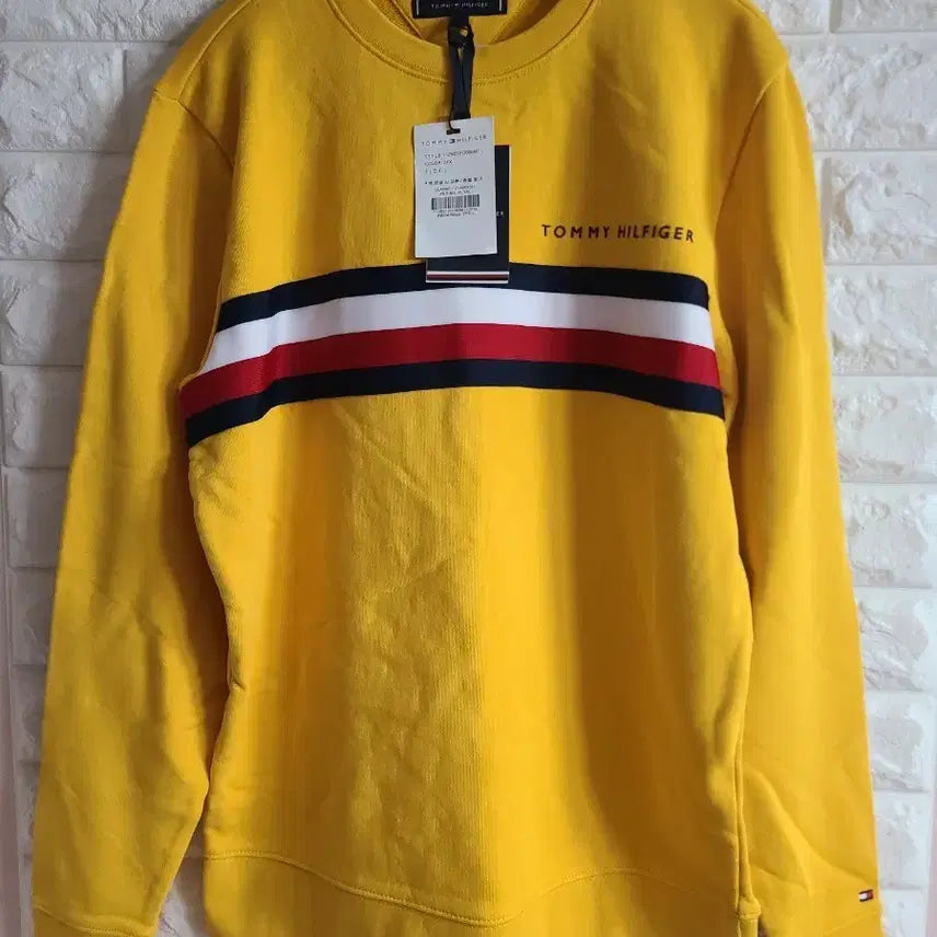 [BUNJANG] Tommy Hilfiger Yellow Crewneck Sweatshirt / 타미힐피거 맨투맨 노란색 L