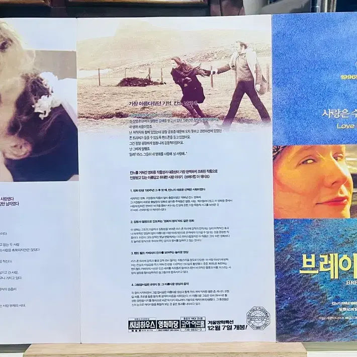 [BUNJANG] Breaking the Waves (1996) Movie Pamphlet / [영화전단지/엽서] (A3 3단) 브레이킹 더 웨이브 (1996)