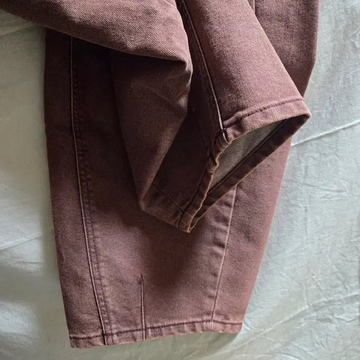 [BUNJANG] Arban Non-Fade Balloon Denim Pants (Wine) / 아르반 논 페이드 벌룬 데님 팬츠와인 3