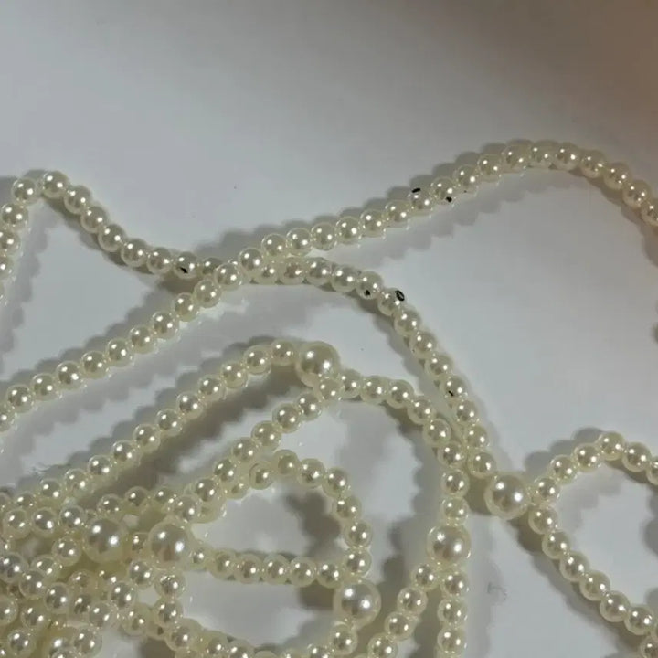 [BUNJANG] ZARA Pearl Net Pouch Bag / 자라 ZARA 진주 네트 파우치백