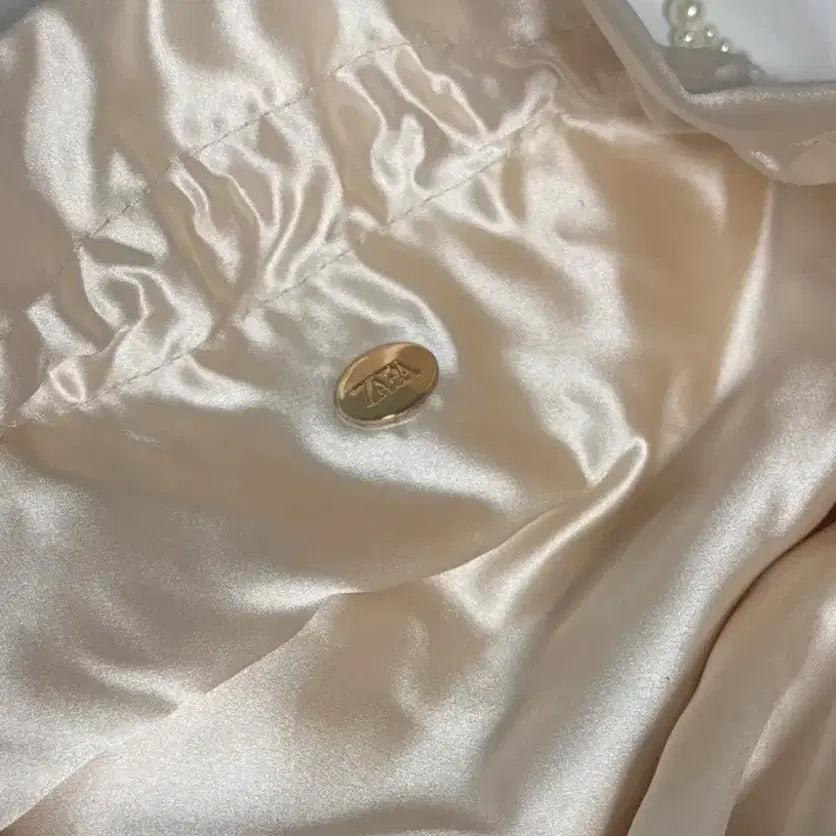 [BUNJANG] ZARA Pearl Net Pouch Bag / 자라 ZARA 진주 네트 파우치백